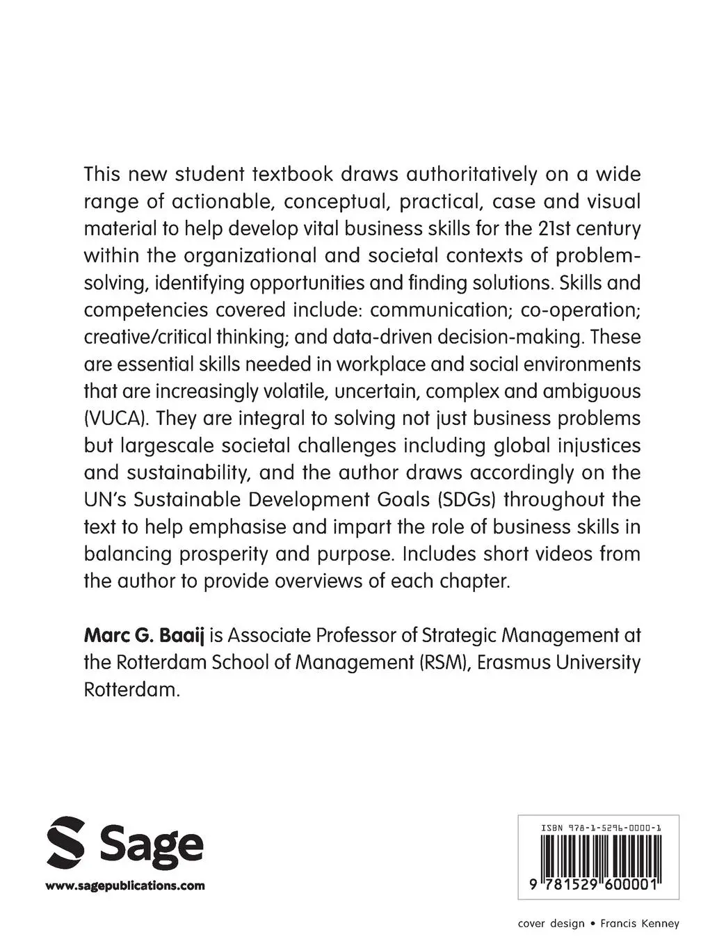 Rückseite: 9781529600001 | Business Skills for the 21st Century | Marc G. G. Baaij | Taschenbuch