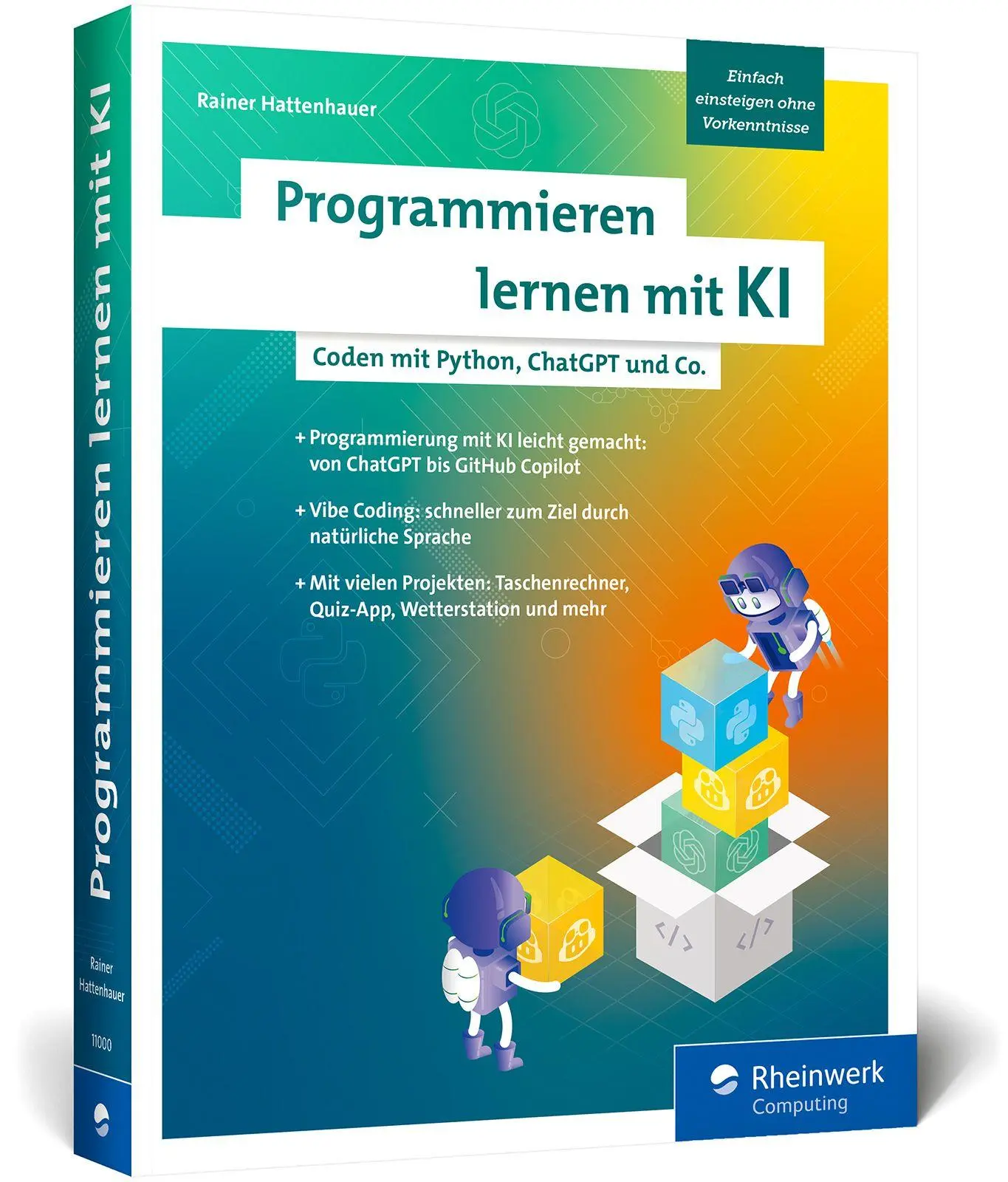 Cover: 9783367110001 | Programmieren lernen mit KI | Coden mit Python, ChatGPT und Co. | Buch