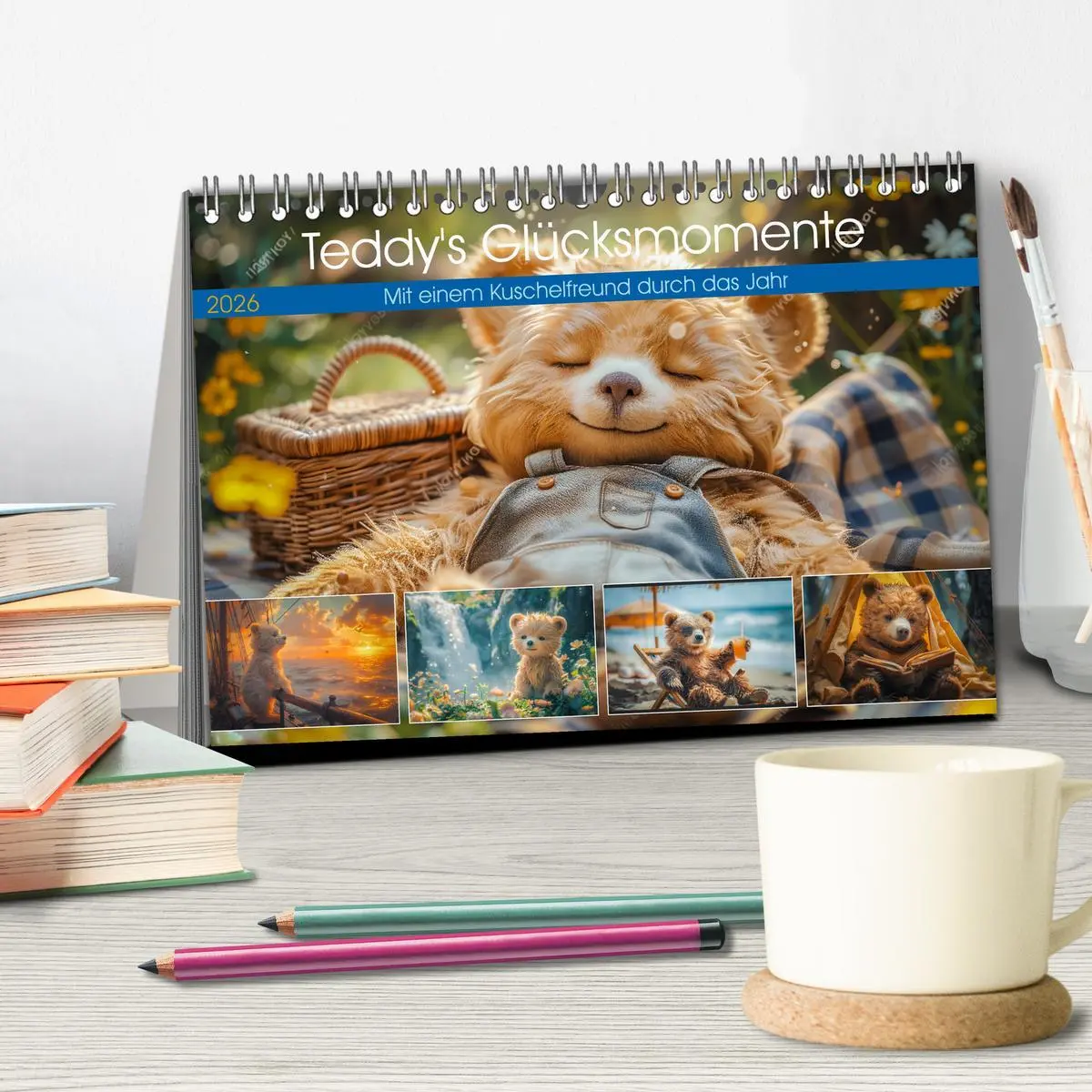 Bild: 9783457370001 | Abenteuer eines Taddybären (Tischkalender 2026 DIN A5 quer),...