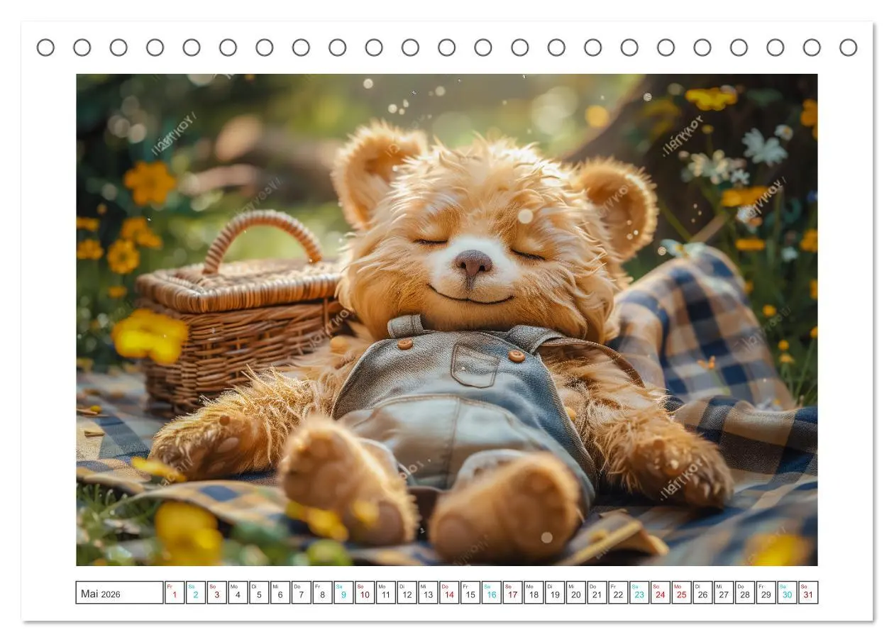 Bild: 9783457370001 | Abenteuer eines Taddybären (Tischkalender 2026 DIN A5 quer),...