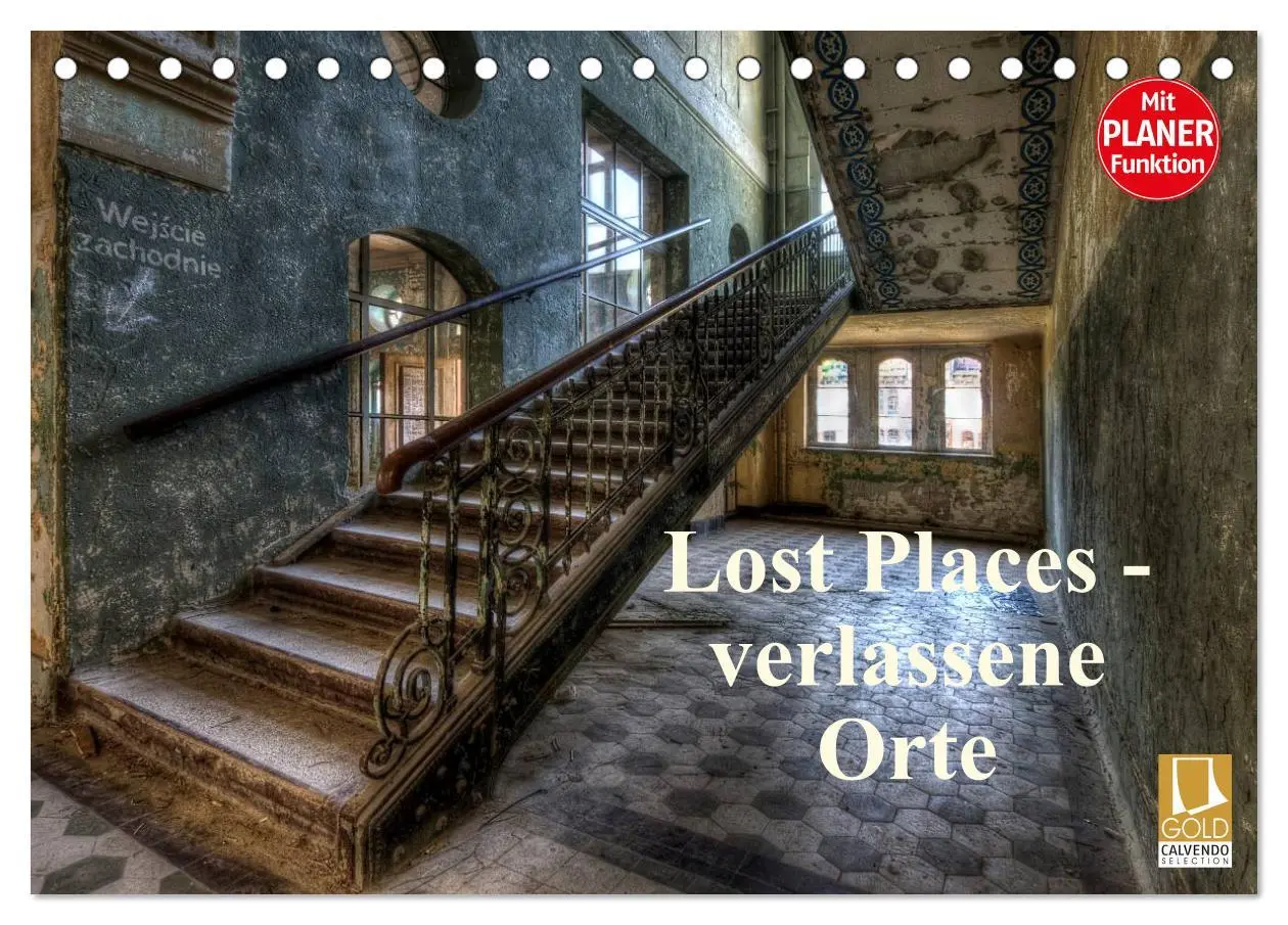 Cover: 9783457990001 | Lost Places - verlassene Orte (Tischkalender 2026 DIN A5 quer),...