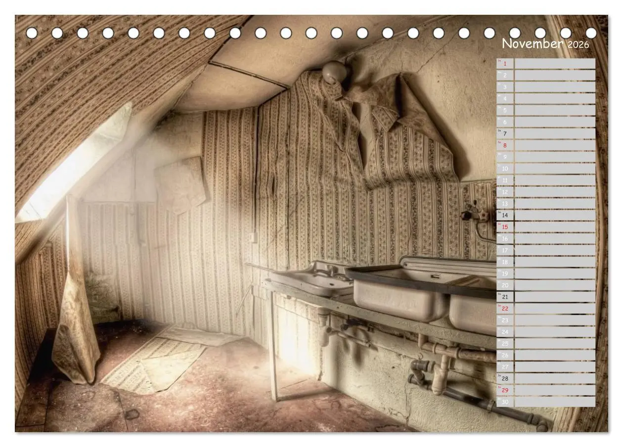 Bild: 9783457990001 | Lost Places - verlassene Orte (Tischkalender 2026 DIN A5 quer),...
