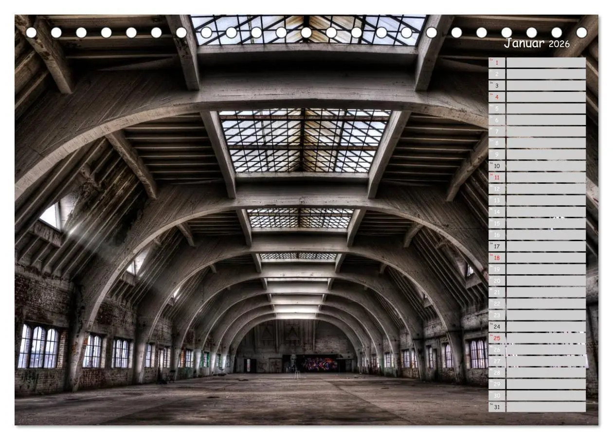 Bild: 9783457990001 | Lost Places - verlassene Orte (Tischkalender 2026 DIN A5 quer),...