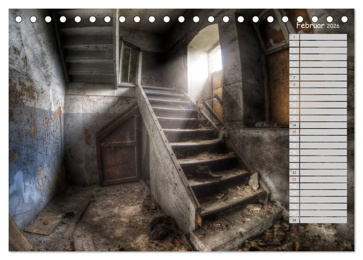 Bild: 9783457990001 | Lost Places - verlassene Orte (Tischkalender 2026 DIN A5 quer),...