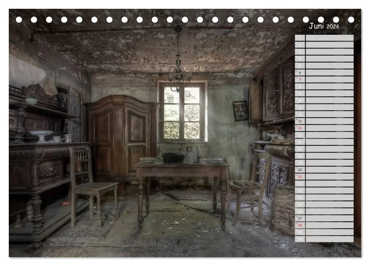 Bild: 9783457990001 | Lost Places - verlassene Orte (Tischkalender 2026 DIN A5 quer),...