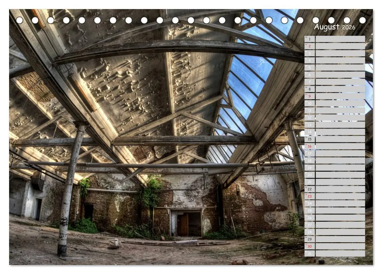 Bild: 9783457990001 | Lost Places - verlassene Orte (Tischkalender 2026 DIN A5 quer),...