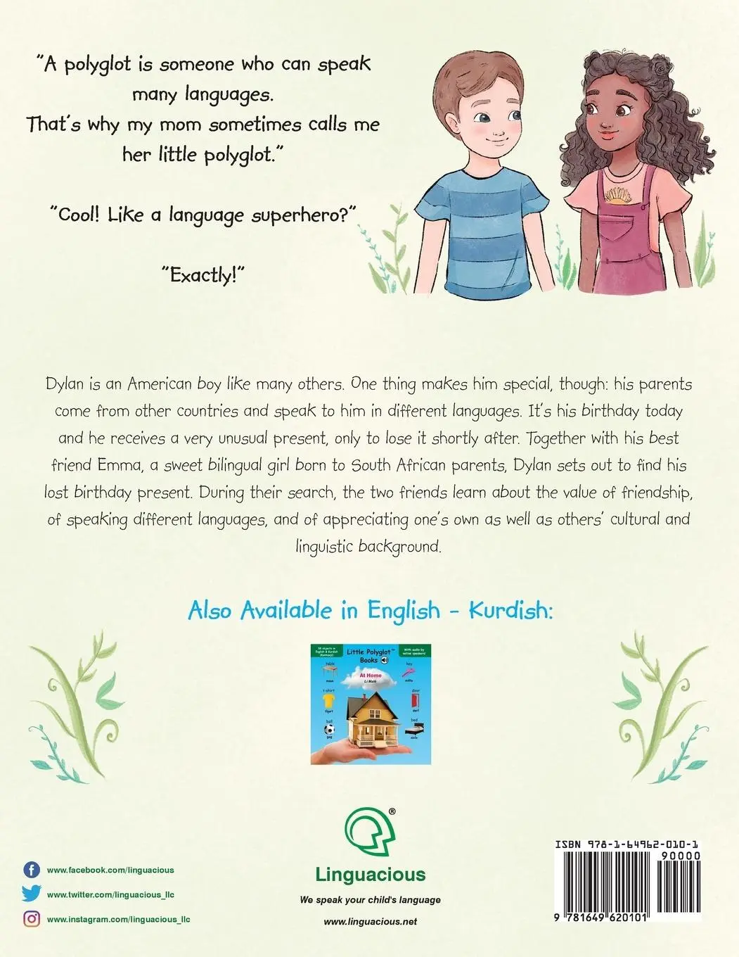 Rückseite: 9781649620101 | Dylan's Birthday Present / Diyariya Rojbûna Dylanî - Bilingual...