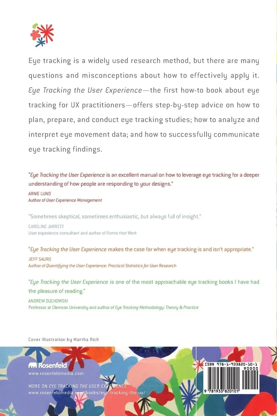 Rückseite: 9781933820101 | Eye Tracking the User Experience | A Practical Guide to Research