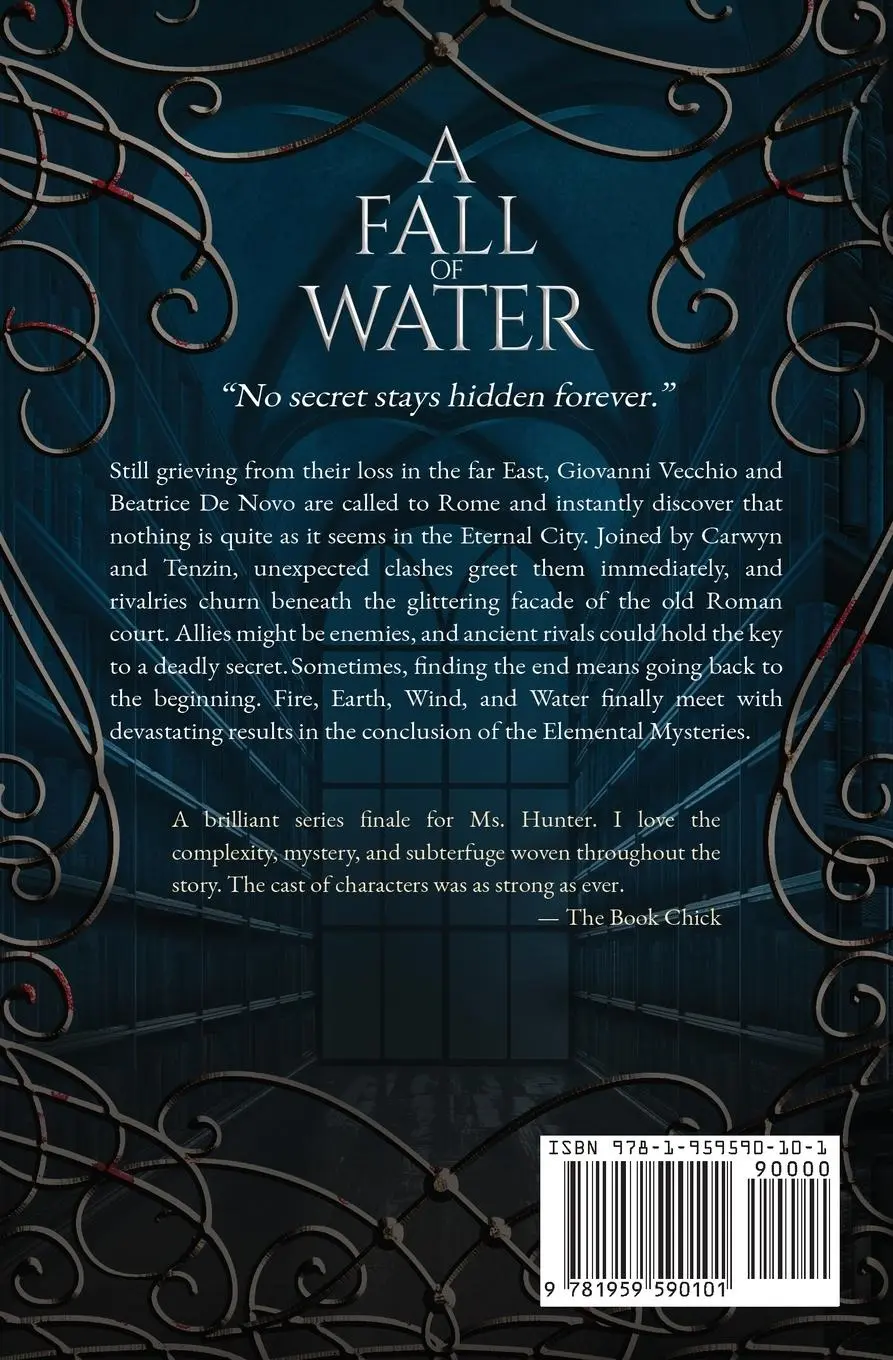 Rückseite: 9781959590101 | A Fall of Water | Elemental Mysteries Book Four | Elizabeth Hunter