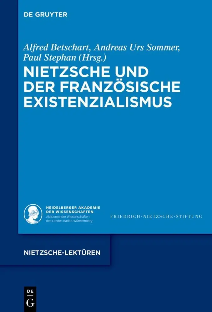 Cover: 9783110760101 | Nietzsche und der französische Existenzialismus | Betschart (u. a.)
