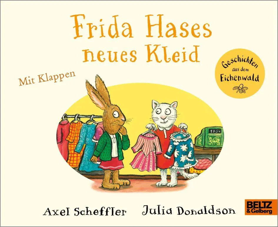 Cover: 9783407790101 | Frida Hases neues Kleid | Vierfarbiges Pappbilderbuch mit Klappen