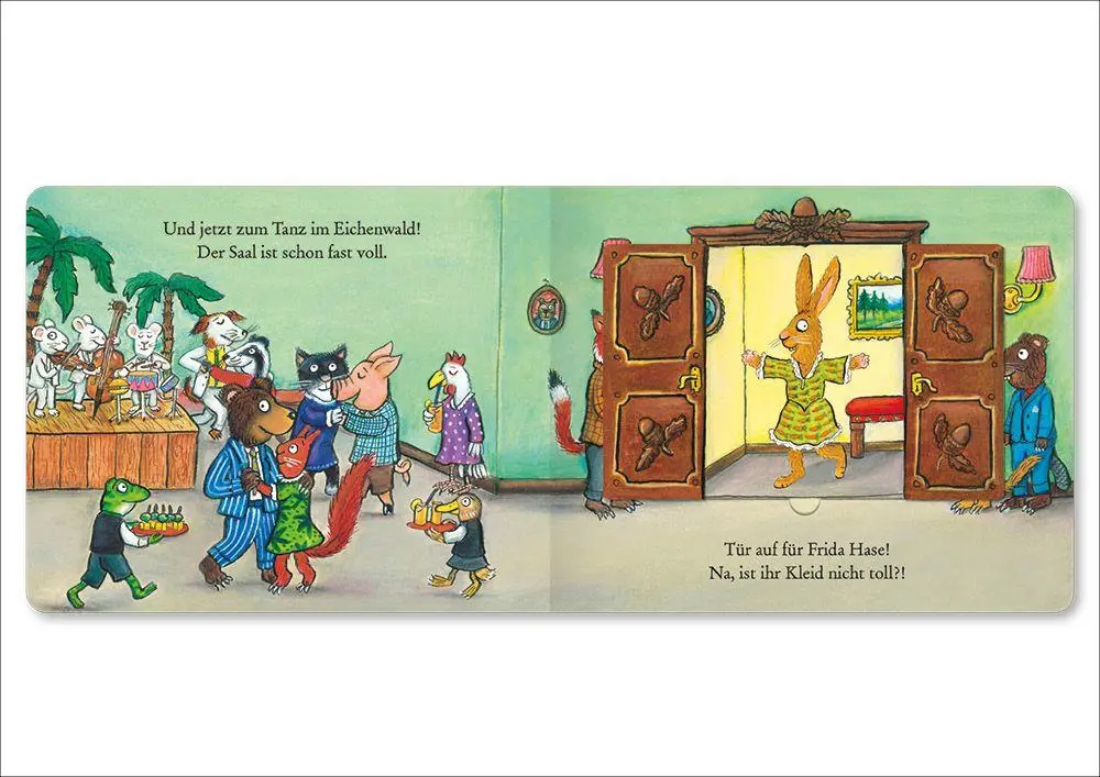 Bild: 9783407790101 | Frida Hases neues Kleid | Vierfarbiges Pappbilderbuch mit Klappen