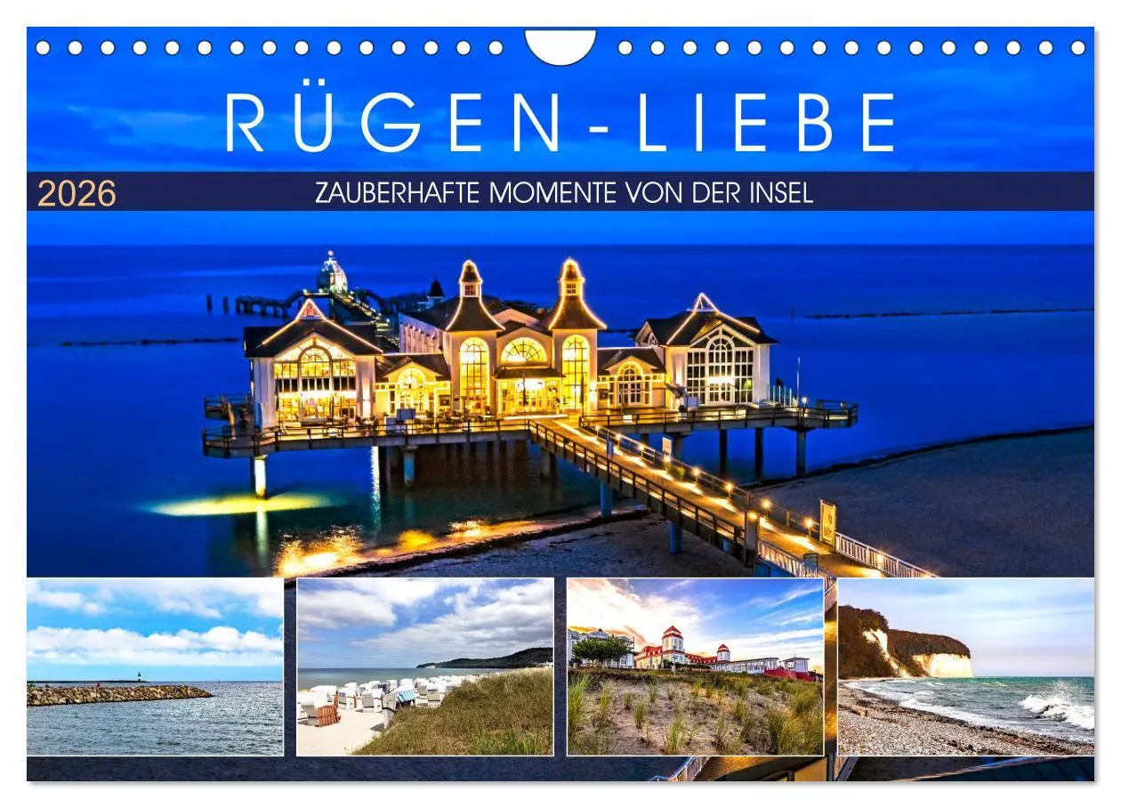Cover: 9783457740101 | RÜGEN-LIEBE (Wandkalender 2026 DIN A4 quer), CALVENDO Monatskalender