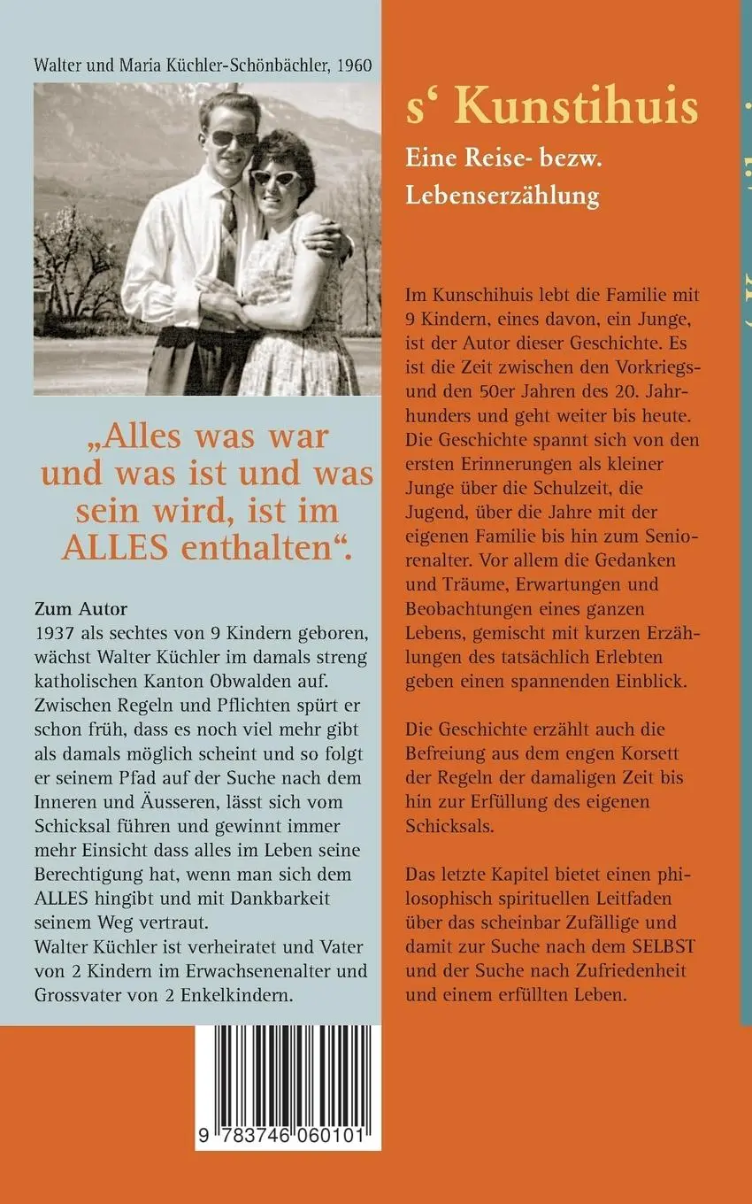 Rückseite: 9783746060101 | s'Kunschtihuis | Eine Reise- bezw. Lebenserzählung | Walter Küchler