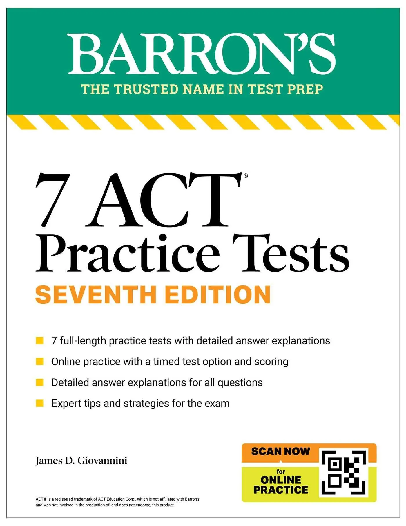 Cover: 9798349700101 | 7 ACT Practice Tests, Seventh Edition + Online Practice (2026) | Buch