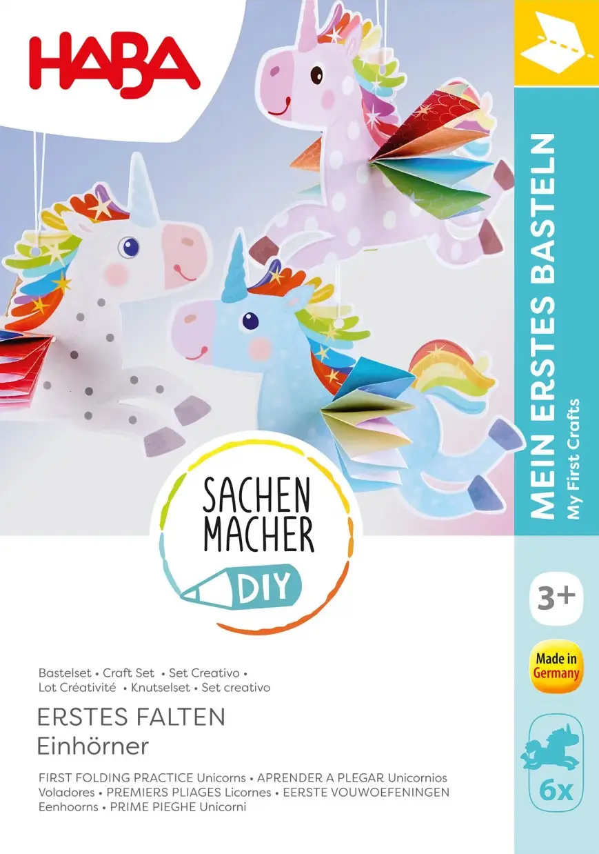 Cover: 4010168290201 | Bastelset - Erstes Falten Einhörner | Kit (Bastelset) | 6 S. | Deutsch