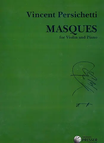 Cover: 9781598060201 | Masques | Violin and Piano | Vincent Persichetti | EAN 9781598060201