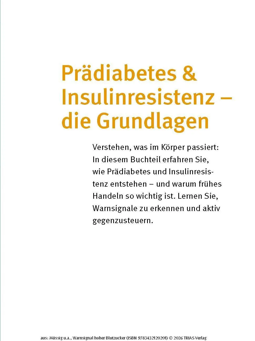 Bild: 9783432120201 | Warnsignal hoher Blutzucker | Karsten Müssig (u. a.) | Taschenbuch