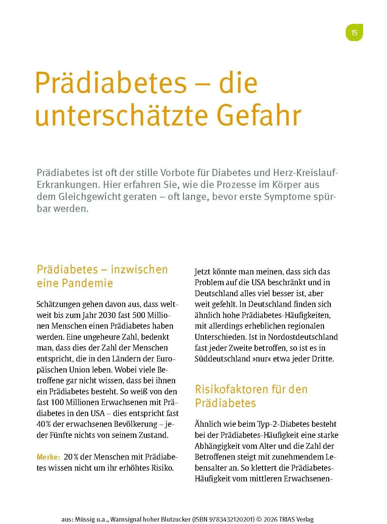Bild: 9783432120201 | Warnsignal hoher Blutzucker | Karsten Müssig (u. a.) | Taschenbuch