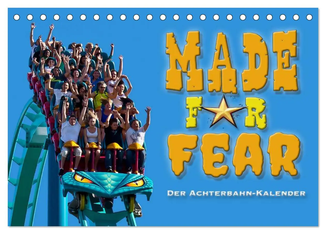 Cover: 9783516060201 | Made for Fear - Der Achterbahnkalender (Tischkalender 2026 DIN A5...