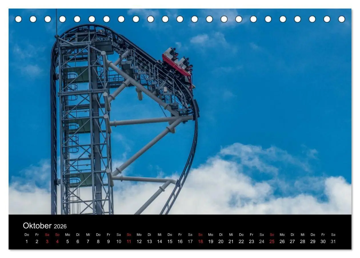 Bild: 9783516060201 | Made for Fear - Der Achterbahnkalender (Tischkalender 2026 DIN A5...