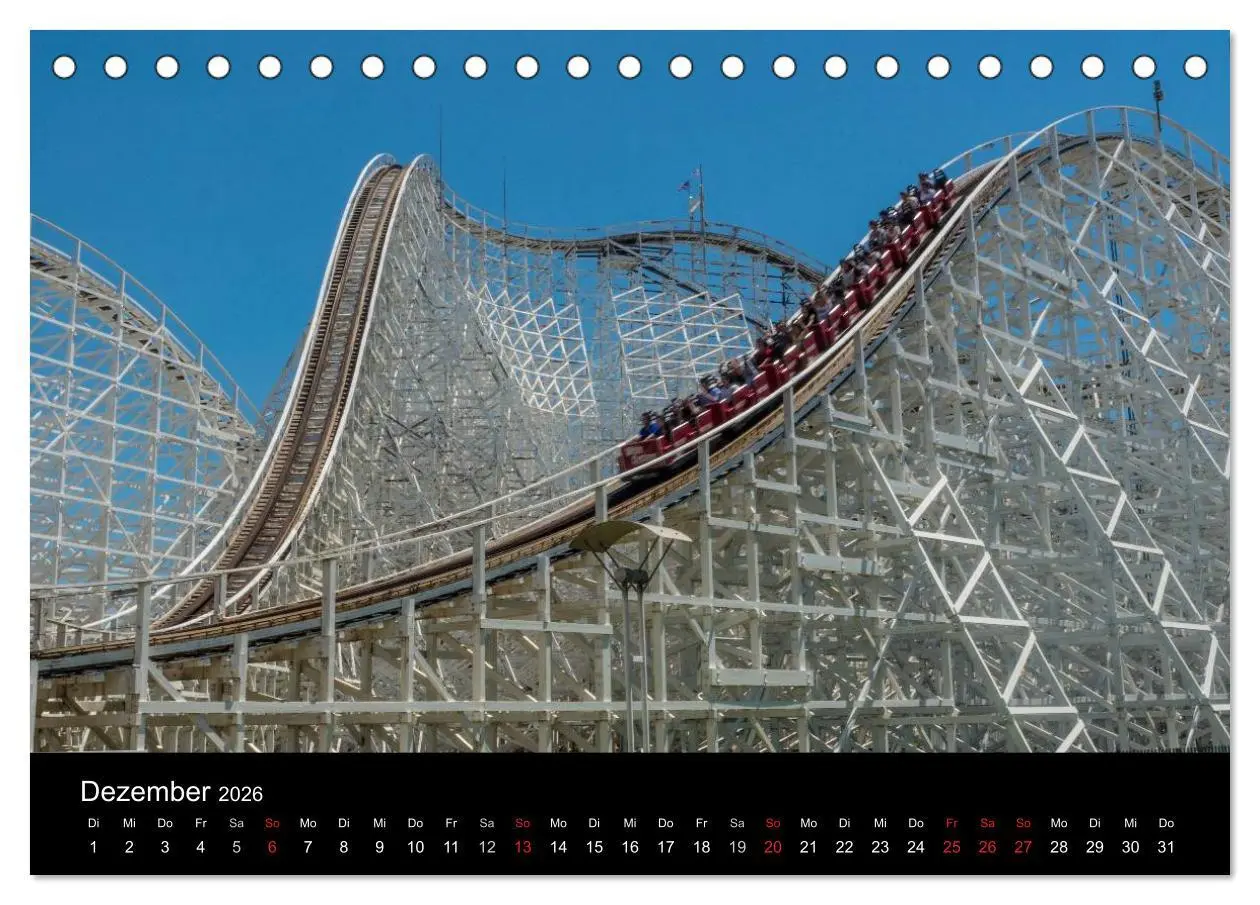 Bild: 9783516060201 | Made for Fear - Der Achterbahnkalender (Tischkalender 2026 DIN A5...