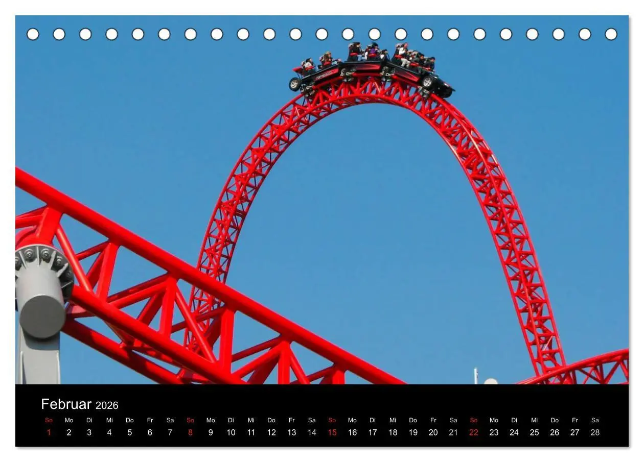 Bild: 9783516060201 | Made for Fear - Der Achterbahnkalender (Tischkalender 2026 DIN A5...