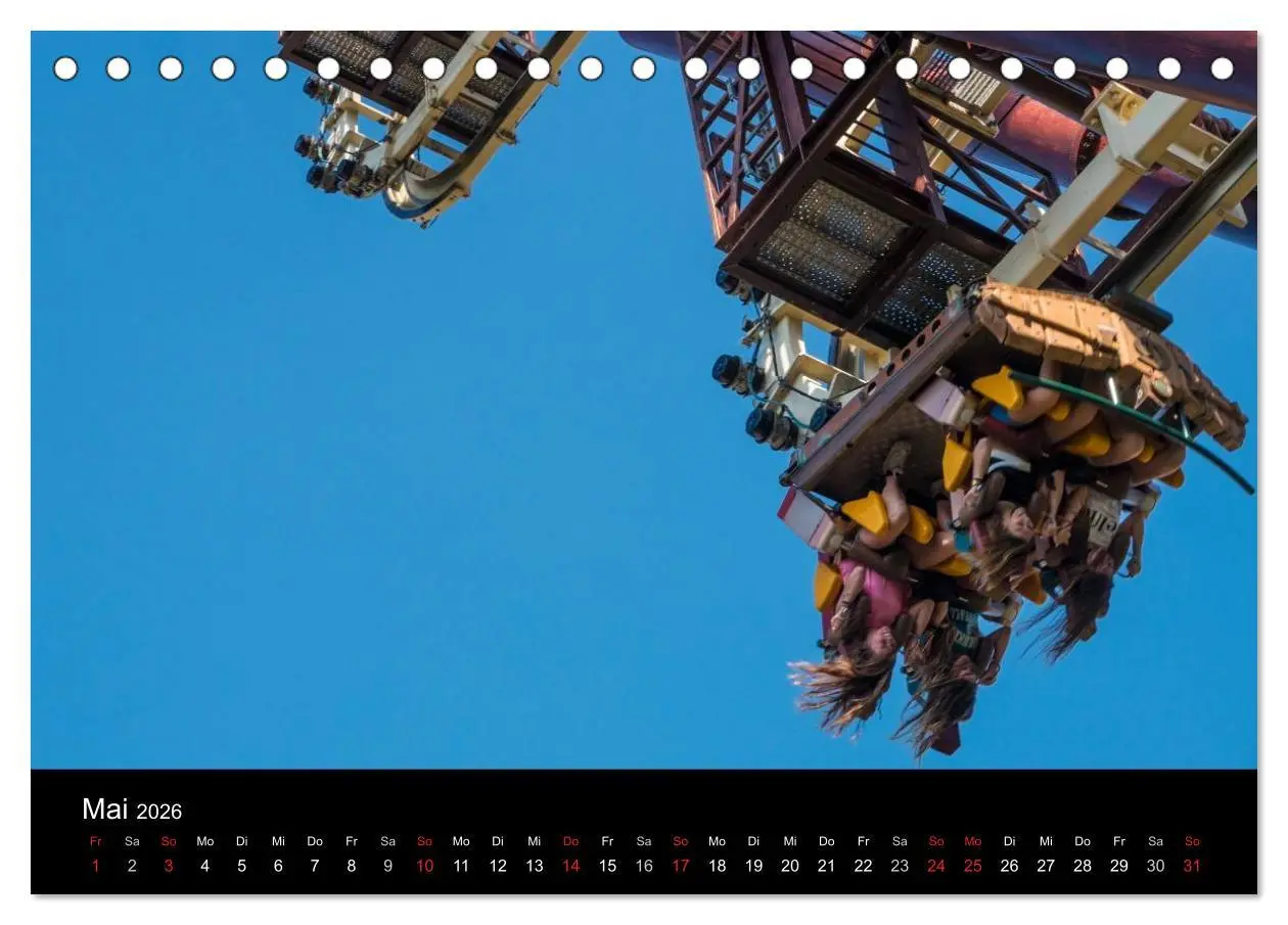 Bild: 9783516060201 | Made for Fear - Der Achterbahnkalender (Tischkalender 2026 DIN A5...