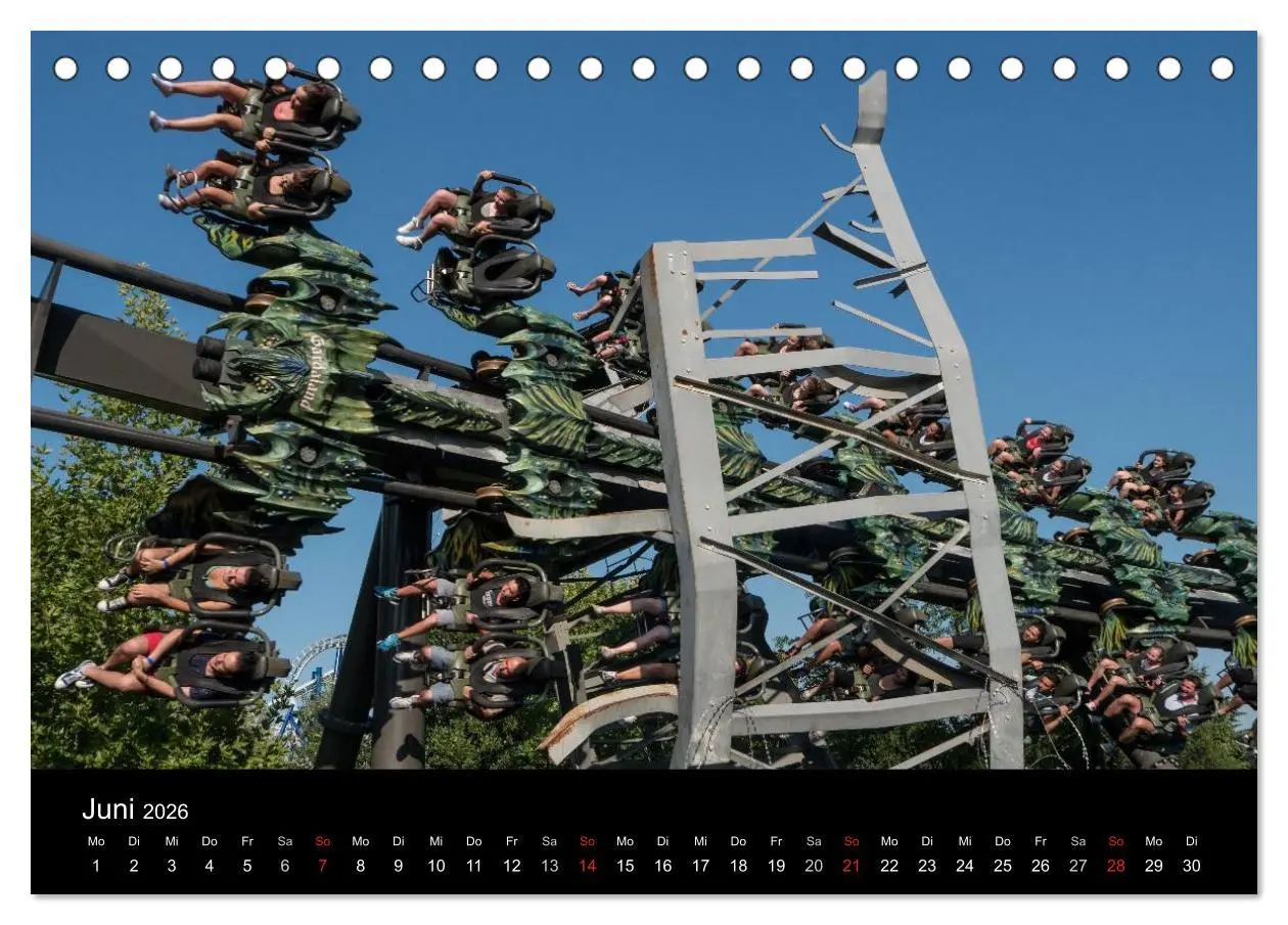 Bild: 9783516060201 | Made for Fear - Der Achterbahnkalender (Tischkalender 2026 DIN A5...