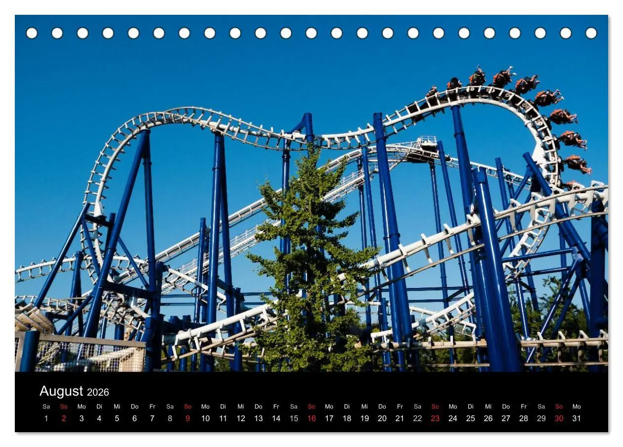 Bild: 9783516060201 | Made for Fear - Der Achterbahnkalender (Tischkalender 2026 DIN A5...
