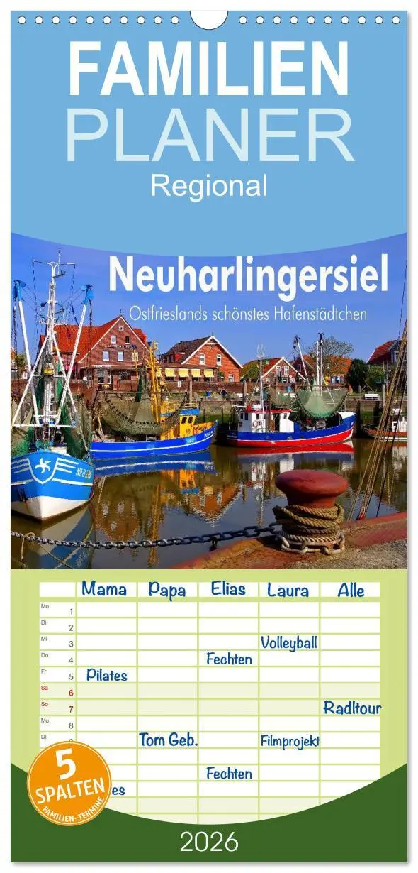 Cover: 9783516510201 | Familienplaner 2026 - Neuharlingersiel - Ostfrieslands schönstes...