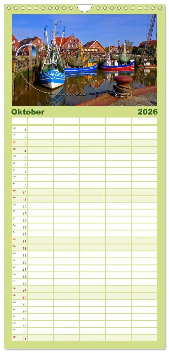 Bild: 9783516510201 | Familienplaner 2026 - Neuharlingersiel - Ostfrieslands schönstes...