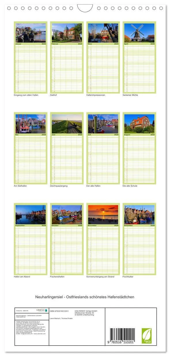 Bild: 9783516510201 | Familienplaner 2026 - Neuharlingersiel - Ostfrieslands schönstes...