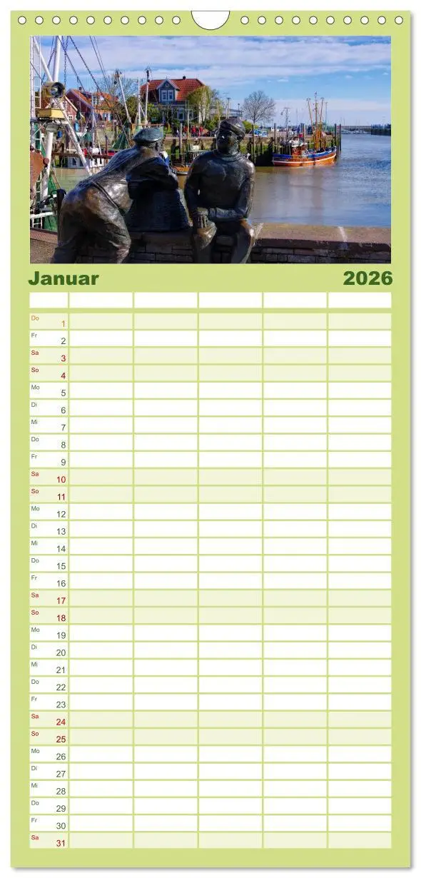 Bild: 9783516510201 | Familienplaner 2026 - Neuharlingersiel - Ostfrieslands schönstes...