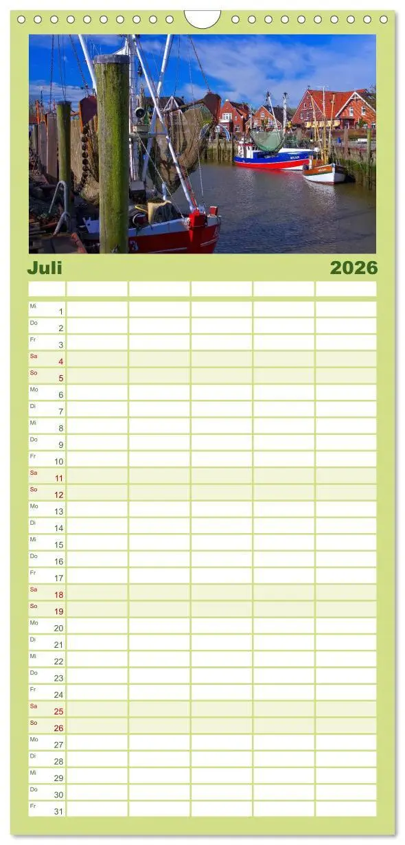Bild: 9783516510201 | Familienplaner 2026 - Neuharlingersiel - Ostfrieslands schönstes...