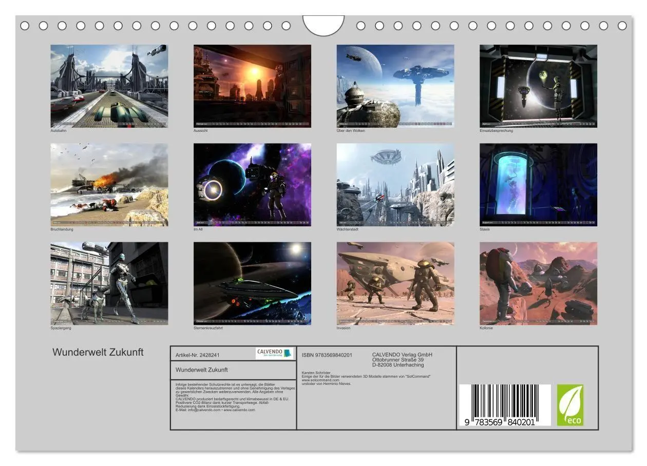 Bild: 9783569840201 | Wunderwelt Zukunft (Wandkalender 2027 DIN A4 quer), CALVENDO...