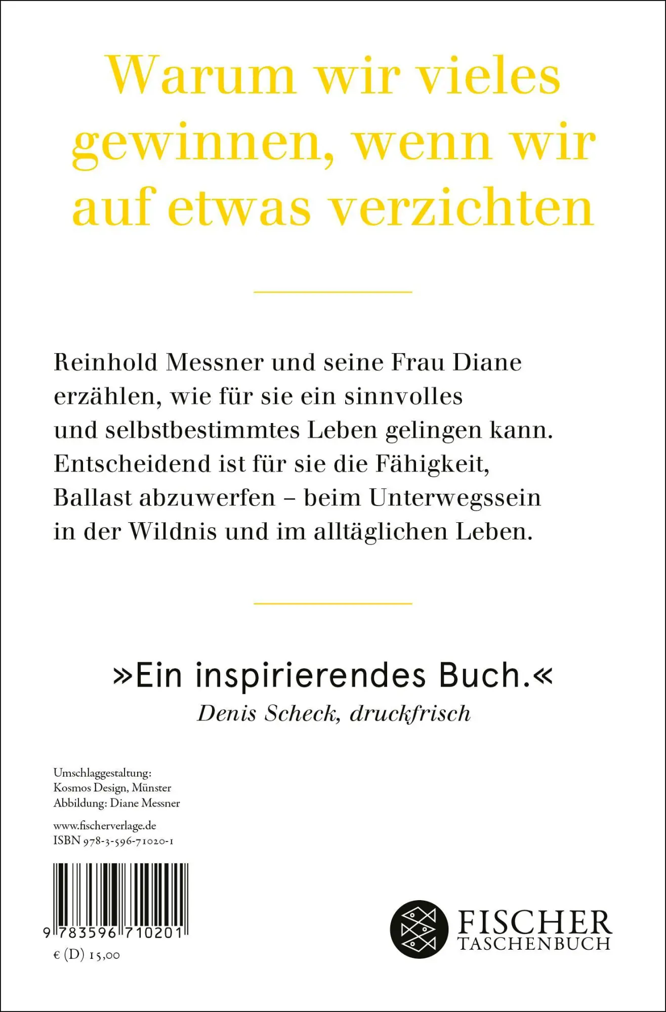 Rückseite: 9783596710201 | Sinnbilder | Verzicht als Inspiration für ein gelingendes Leben | Buch