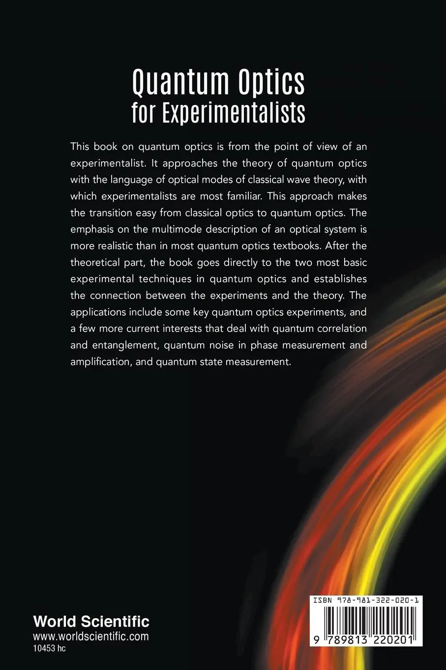 Rückseite: 9789813220201 | QUANTUM OPTICS FOR EXPERIMENTALISTS | Zheyu Jeff Ou | Taschenbuch
