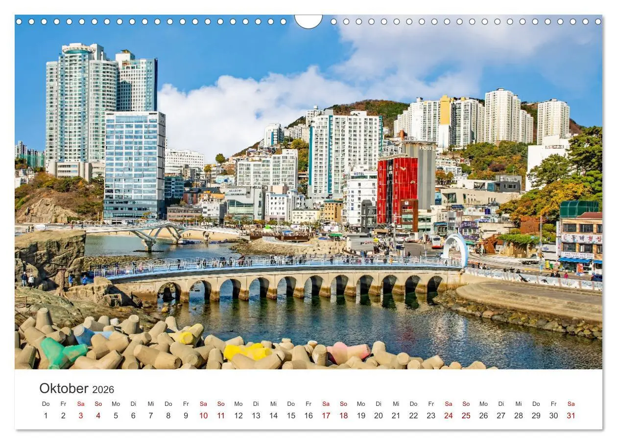 Bild: 9783457410301 | Busan - Hafenstadt in Südkorea (Wandkalender 2026 DIN A3 quer),...