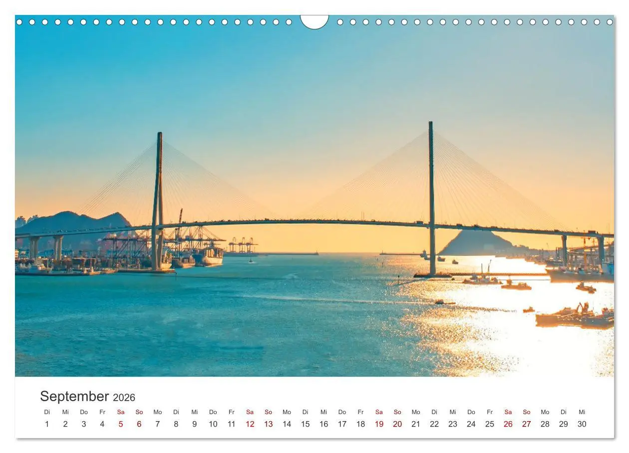 Bild: 9783457410301 | Busan - Hafenstadt in Südkorea (Wandkalender 2026 DIN A3 quer),...