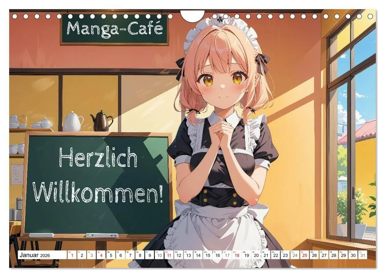 Bild: 9783516670301 | Manga Café Träume - Kawaii Anime-Kalender voller süßer Momente...
