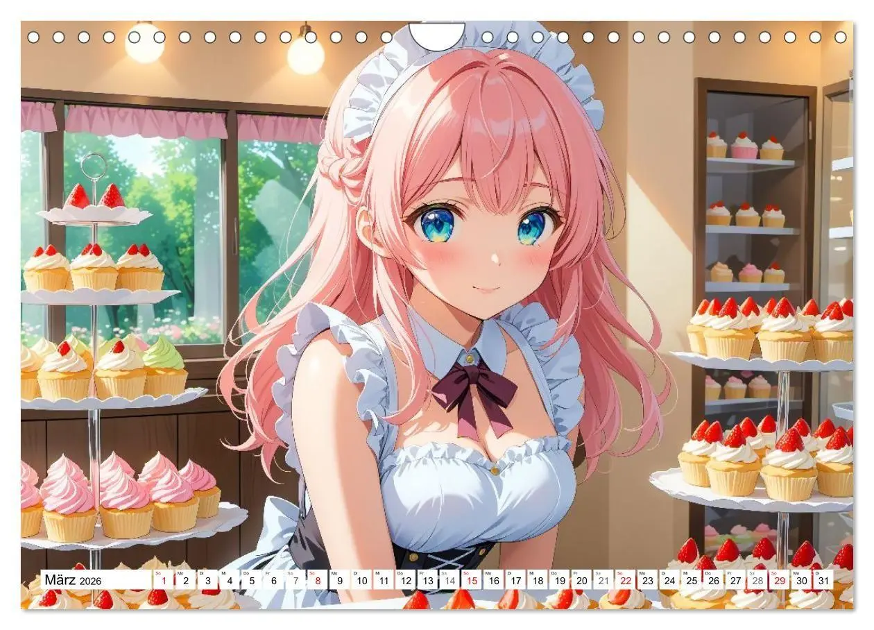 Bild: 9783516670301 | Manga Café Träume - Kawaii Anime-Kalender voller süßer Momente...