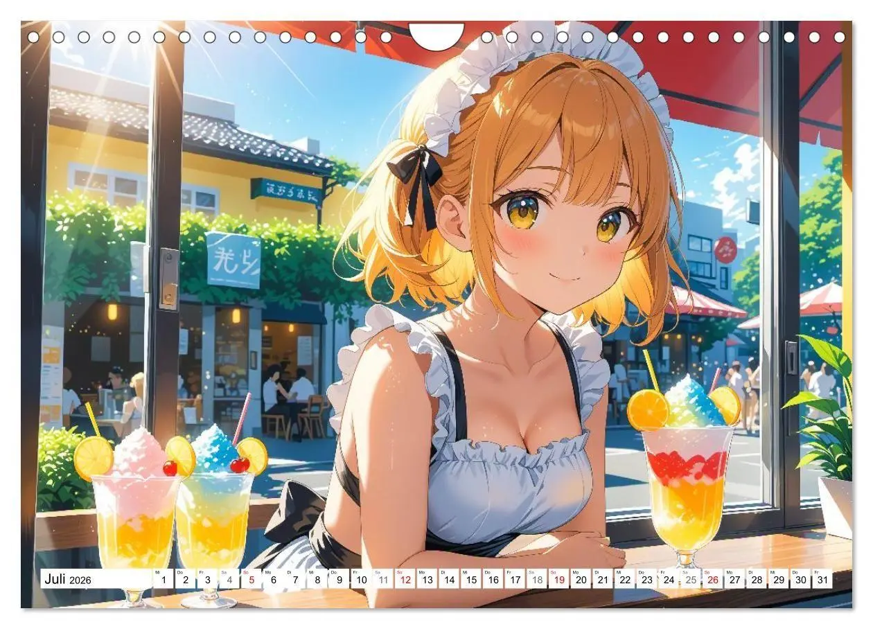 Bild: 9783516670301 | Manga Café Träume - Kawaii Anime-Kalender voller süßer Momente...