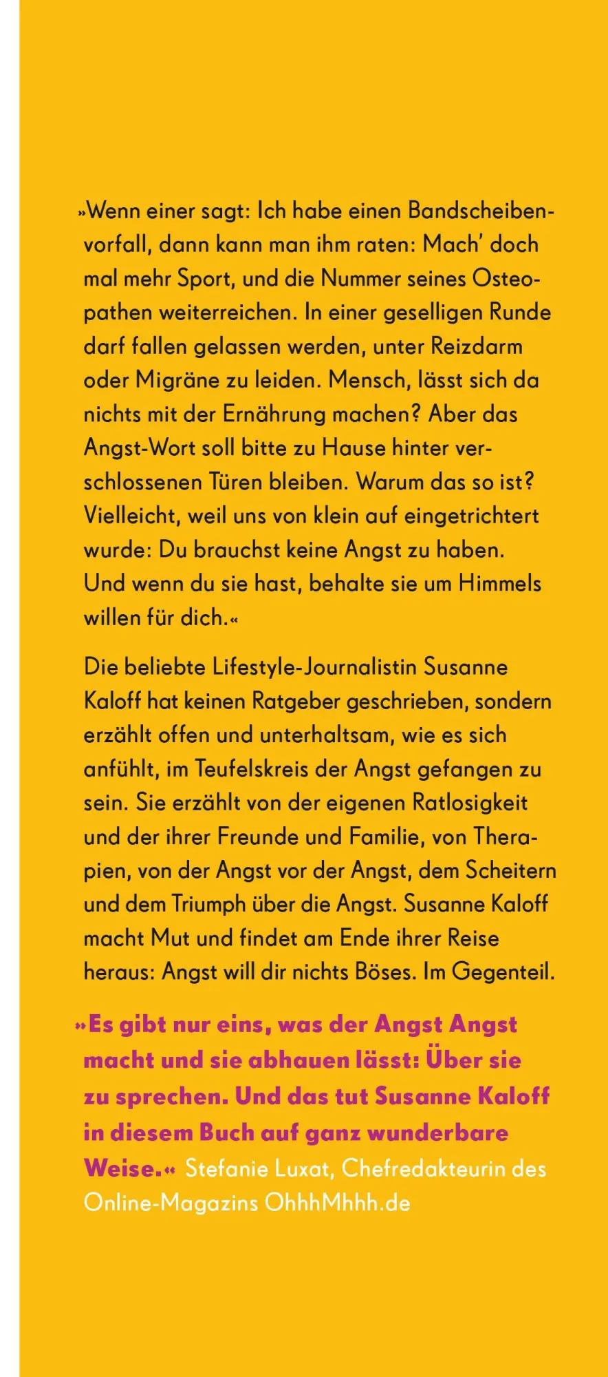 Bild: 9783596700301 | Angst ist nichts für Feiglinge | Mein Exit aus der Panik | Kaloff