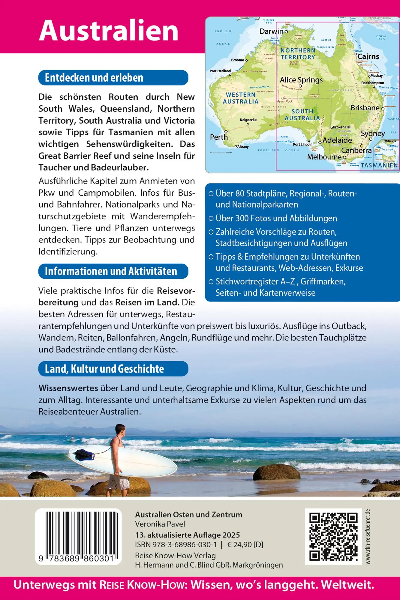 Bild: 9783689860301 | Reise Know-How Reiseführer Australien Osten und Zentrum | Pavel | Buch