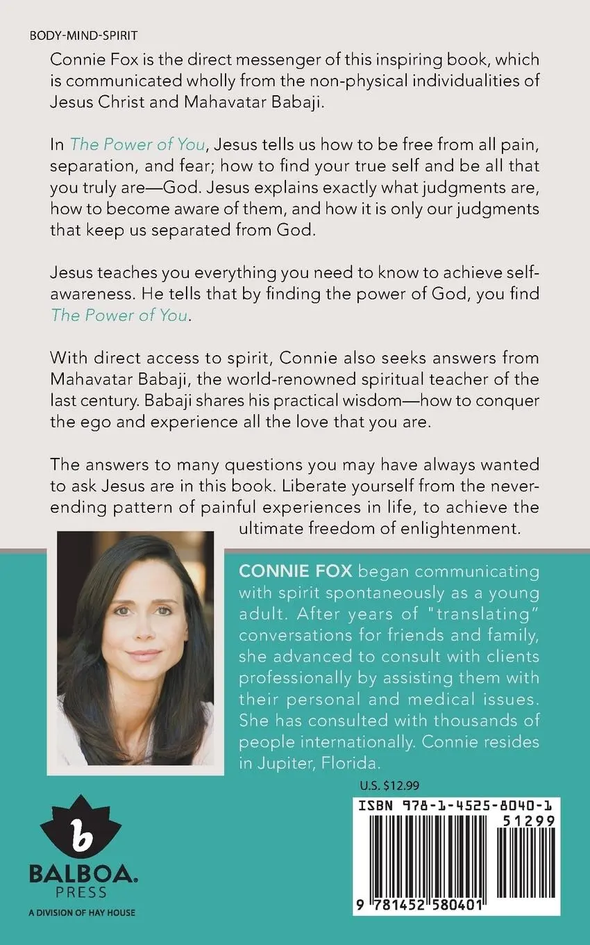 Rückseite: 9781452580401 | The Power of You | The End of Pain, Separation, and Fear | Connie Fox