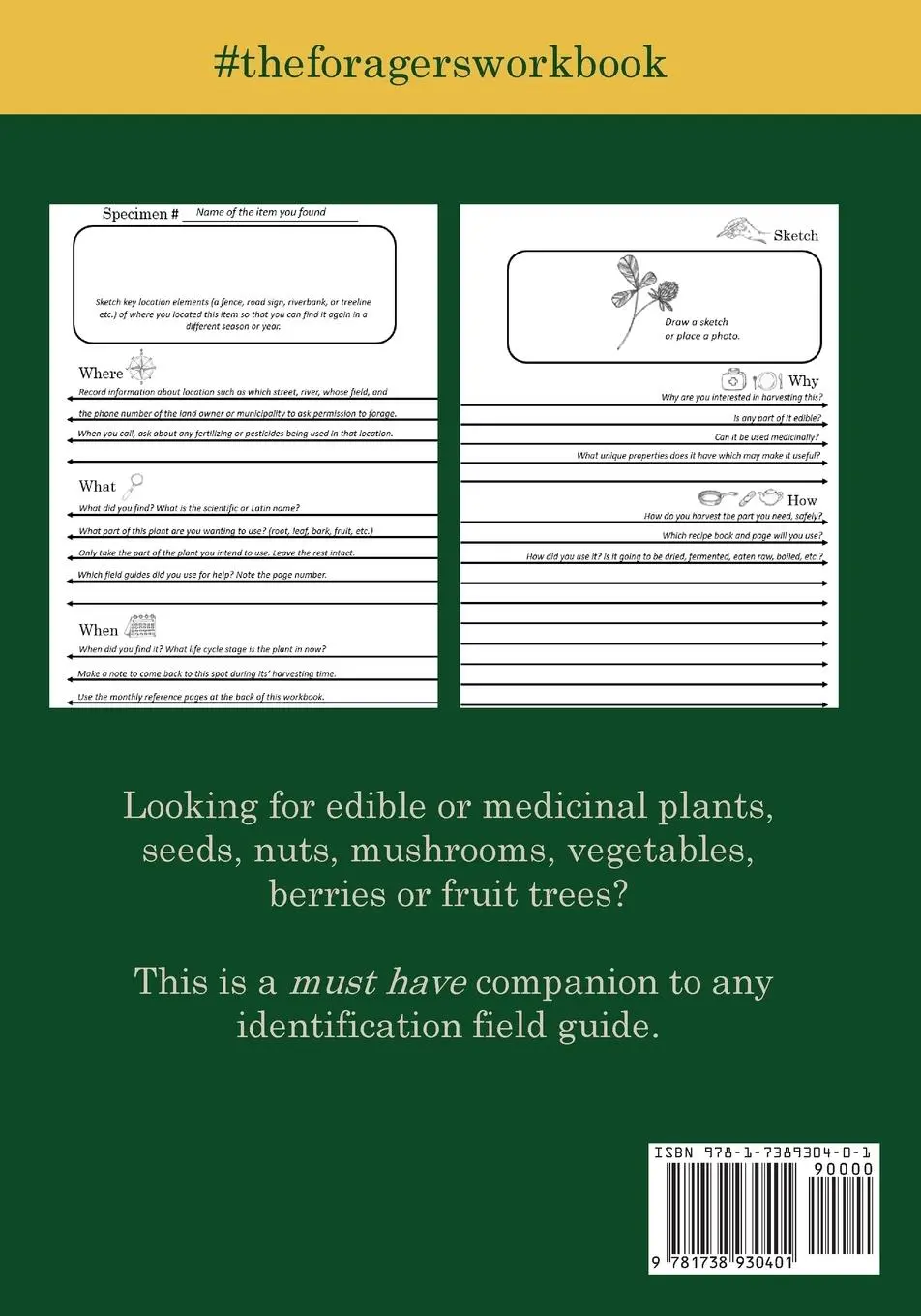 Rückseite: 9781738930401 | The Foragers' Workbook | M. Thiessen | Taschenbuch | Englisch | 2023