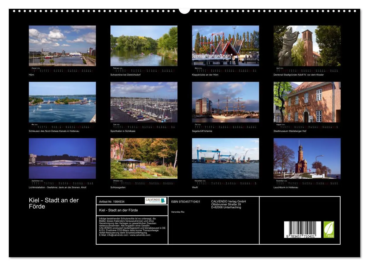 Bild: 9783457710401 | Kiel - Stadt an der Förde (hochwertiger Premium Wandkalender 2026...