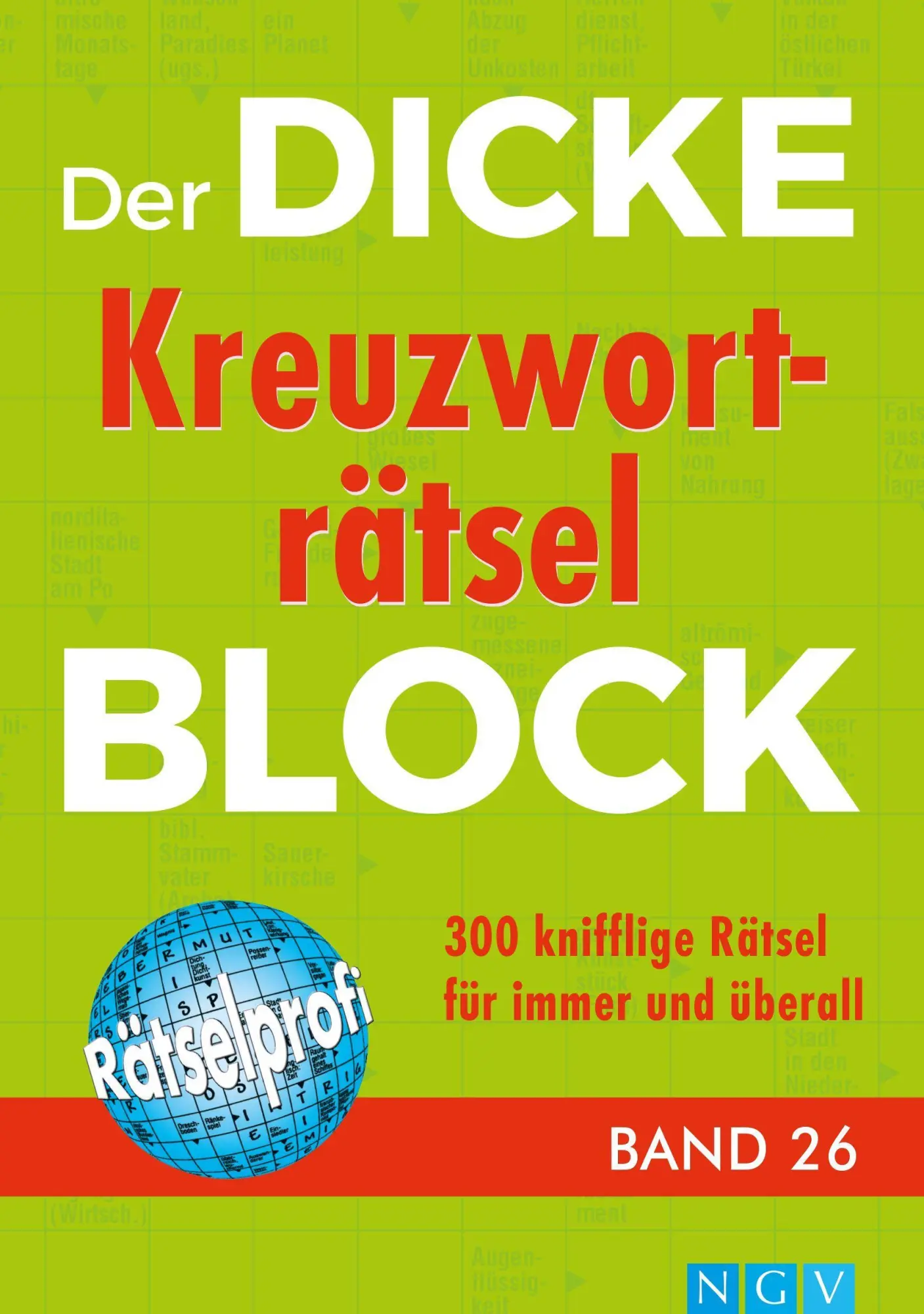 Cover: 9783625180401 | Der dicke Kreuzworträtsel-Block Band 26 | Taschenbuch | 336 S. | 2018