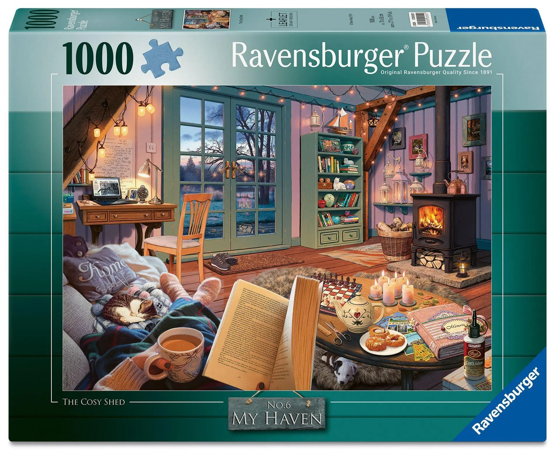 Cover: 4005555000501 | Erwachsenenpuzzle 1000 Teile - Gemütlicher Gartenschuppen | Spiel